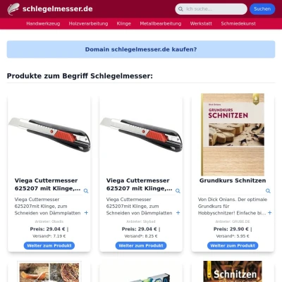 Screenshot schlegelmesser.de