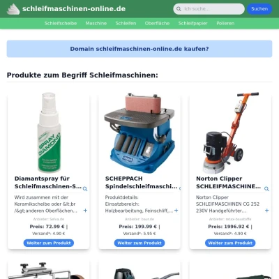 Screenshot schleifmaschinen-online.de