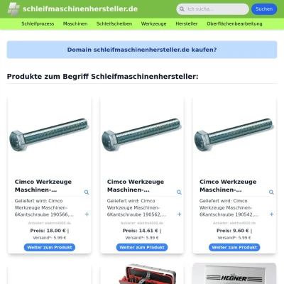 Screenshot schleifmaschinenhersteller.de