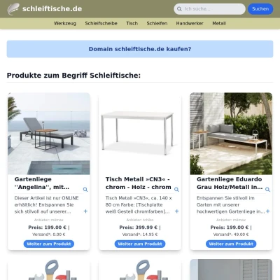 Screenshot schleiftische.de