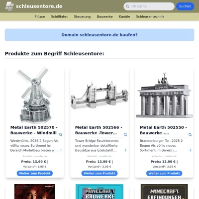 Screenshot schleusentore.de