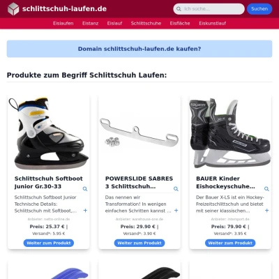 Screenshot schlittschuh-laufen.de