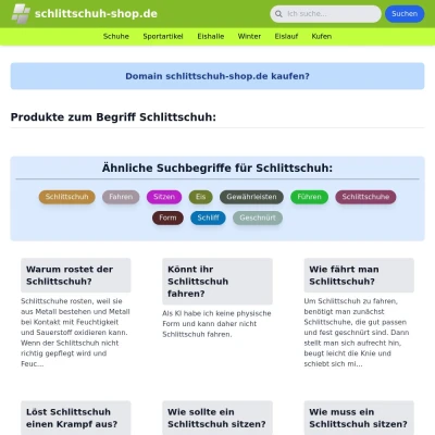 Screenshot schlittschuh-shop.de