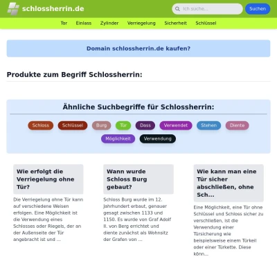 Screenshot schlossherrin.de