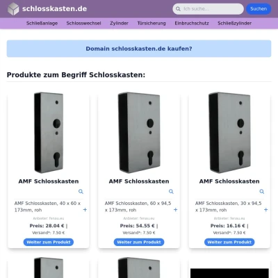 Screenshot schlosskasten.de