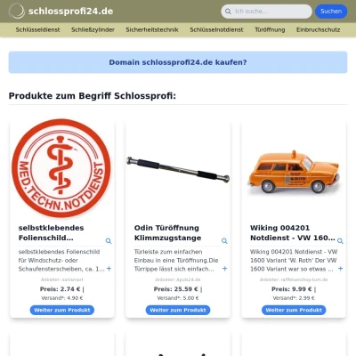 Screenshot schlossprofi24.de