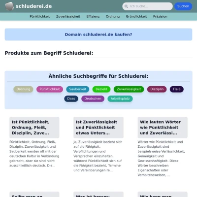 Screenshot schluderei.de