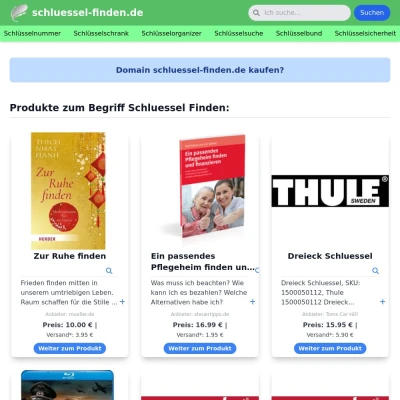 Screenshot schluessel-finden.de