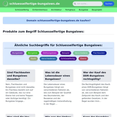 Screenshot schluesselfertige-bungalows.de