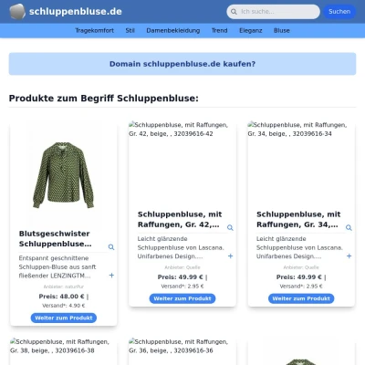 Screenshot schluppenbluse.de