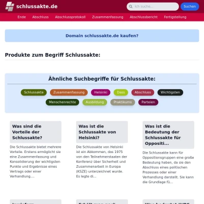 Screenshot schlussakte.de