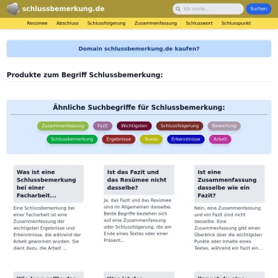 Screenshot schlussbemerkung.de