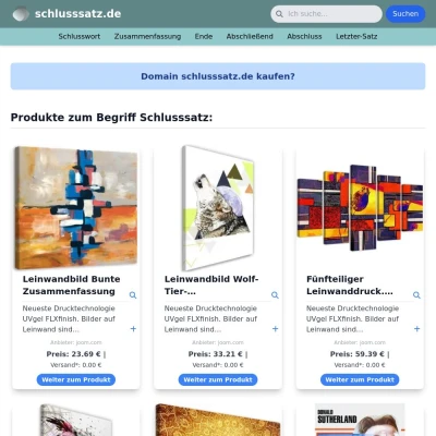 Screenshot schlusssatz.de