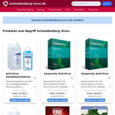 Screenshot schmallenberg-virus.de