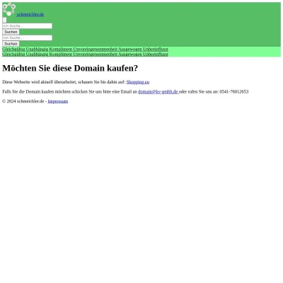 Screenshot schmeichler.de