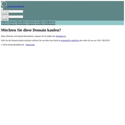 Screenshot schmerzkrankheit.de