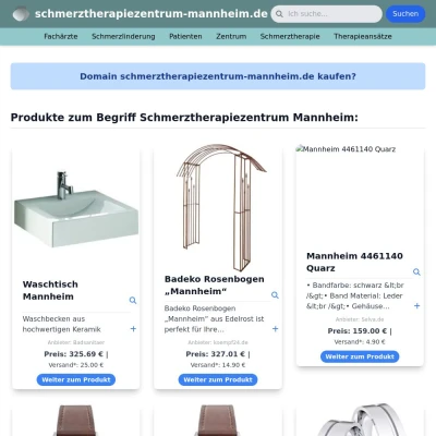 Screenshot schmerztherapiezentrum-mannheim.de