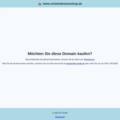 Screenshot schmiedeeisenshop.de