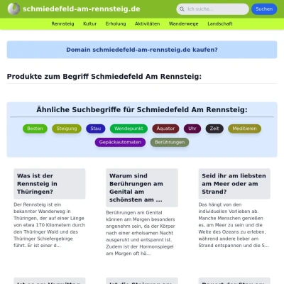 Screenshot schmiedefeld-am-rennsteig.de