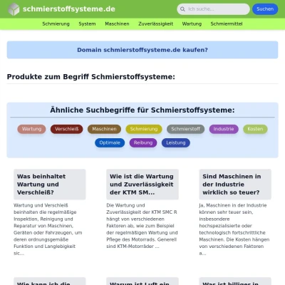 Screenshot schmierstoffsysteme.de