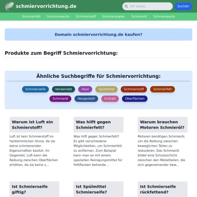 Screenshot schmiervorrichtung.de