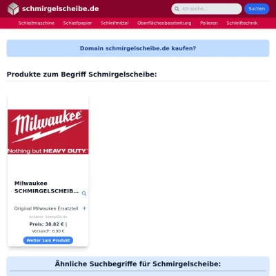 Screenshot schmirgelscheibe.de