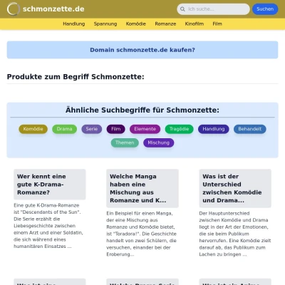 Screenshot schmonzette.de