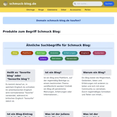 Screenshot schmuck-blog.de