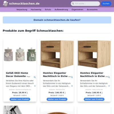 Screenshot schmucktaschen.de