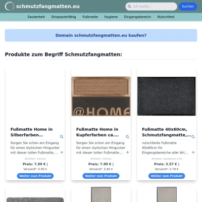 Screenshot schmutzfangmatten.eu