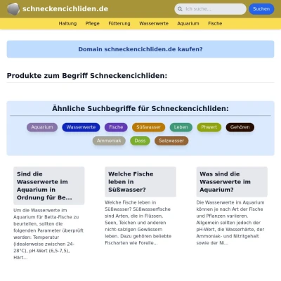 Screenshot schneckencichliden.de