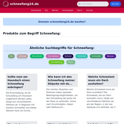 Screenshot schneefang24.de