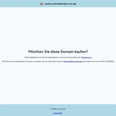 Screenshot schneemann.co.de