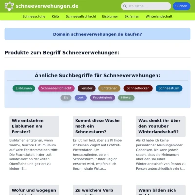 Screenshot schneeverwehungen.de