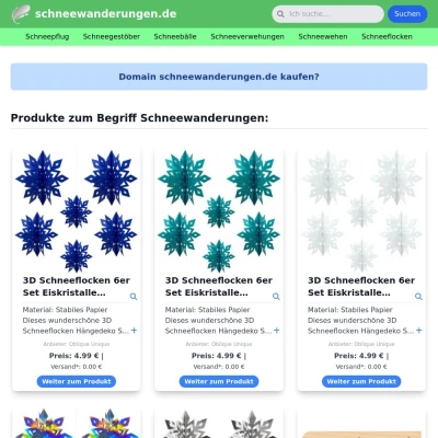 Screenshot schneewanderungen.de