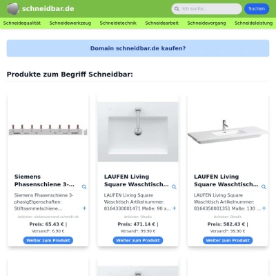 Screenshot schneidbar.de