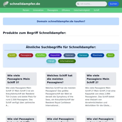 Screenshot schnelldampfer.de