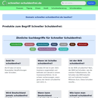 Screenshot schneller-schuldenfrei.de