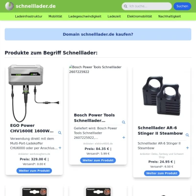 Screenshot schnelllader.de
