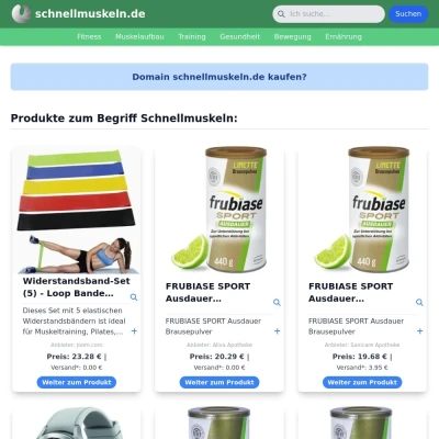 Screenshot schnellmuskeln.de