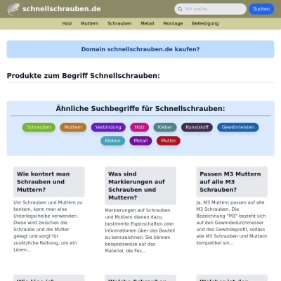 Screenshot schnellschrauben.de