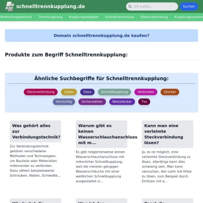 Screenshot schnelltrennkupplung.de