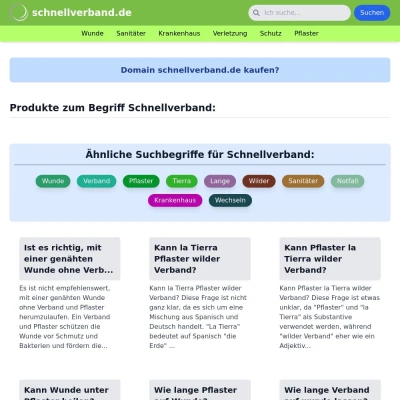 Screenshot schnellverband.de