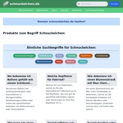 Screenshot schnuckelchen.de