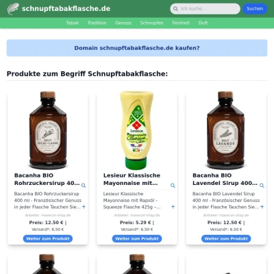 Screenshot schnupftabakflasche.de