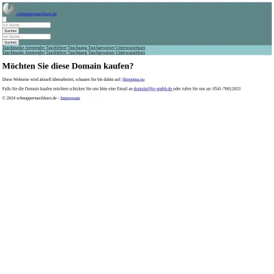 Screenshot schnuppertauchkurs.de