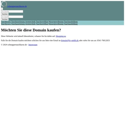 Screenshot schnuppertauchkurse.de