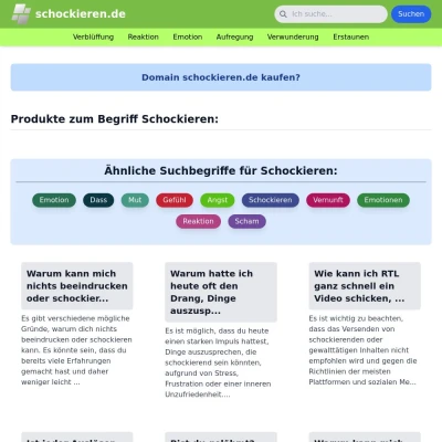 Screenshot schockieren.de