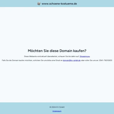 Screenshot schoene-kostueme.de