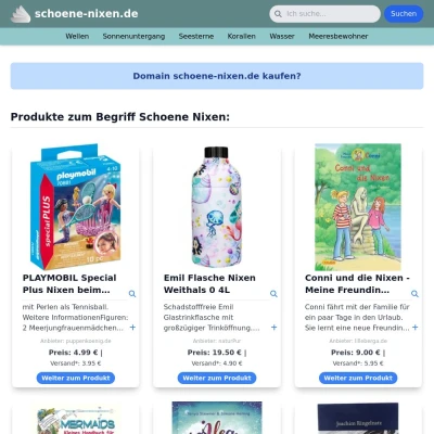 Screenshot schoene-nixen.de